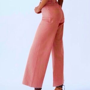 Zara wide leg ankle jeans